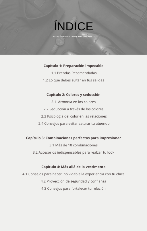 Viste con Poder, Conquista con Estilo