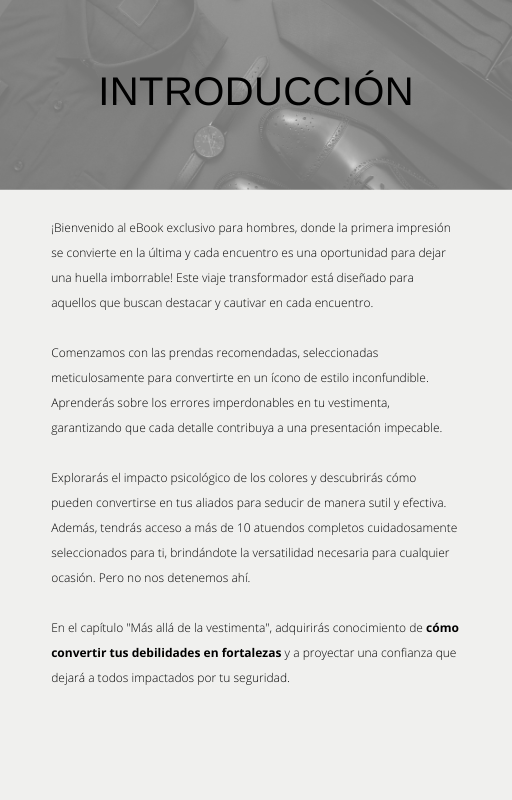 Viste con Poder, Conquista con Estilo