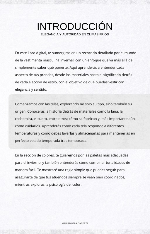 Elegancia & Autoridad en climas frios