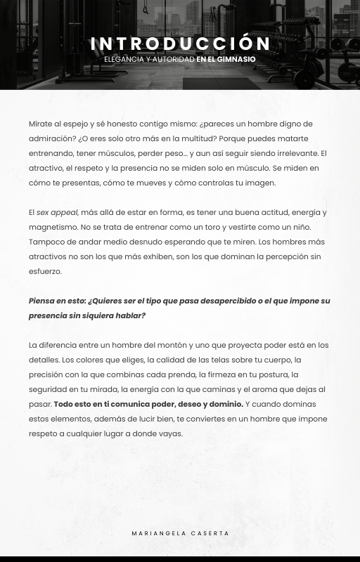 Disciplina en el cuerpo, presencia en la imagen