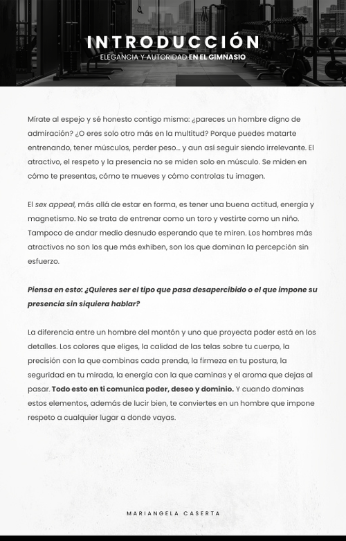 Disciplina en el cuerpo, presencia en la imagen