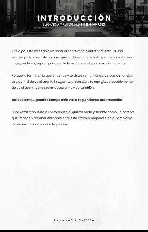 Disciplina en el cuerpo, presencia en la imagen