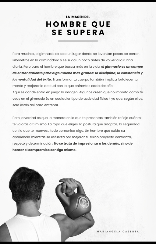 Disciplina en el cuerpo, presencia en la imagen