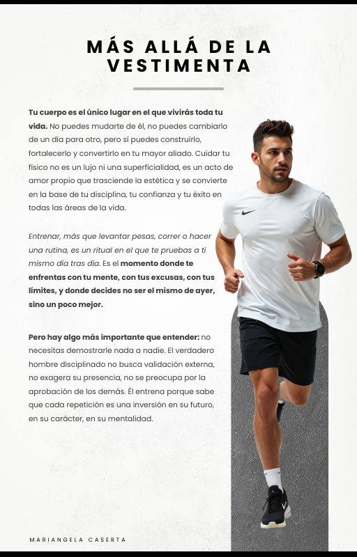 Disciplina en el cuerpo, presencia en la imagen