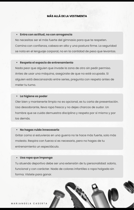 Disciplina en el cuerpo, presencia en la imagen